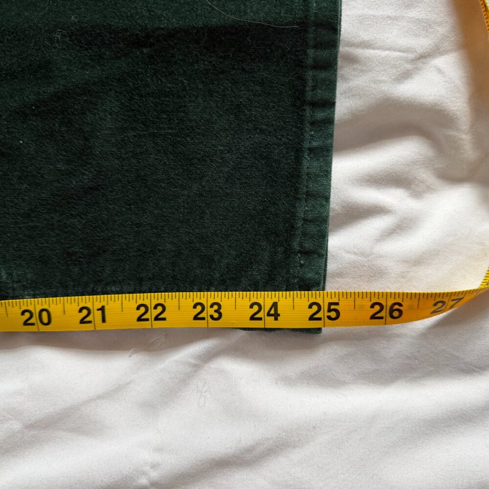 J Crew Billie Demi-boot Crop Jean Green Velvet 29 - Picture 8 of 9